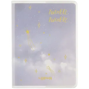 Записная книжка А7 80л кл. "Twinkle" в ПВХ-обложке, тонир.внутр.блок