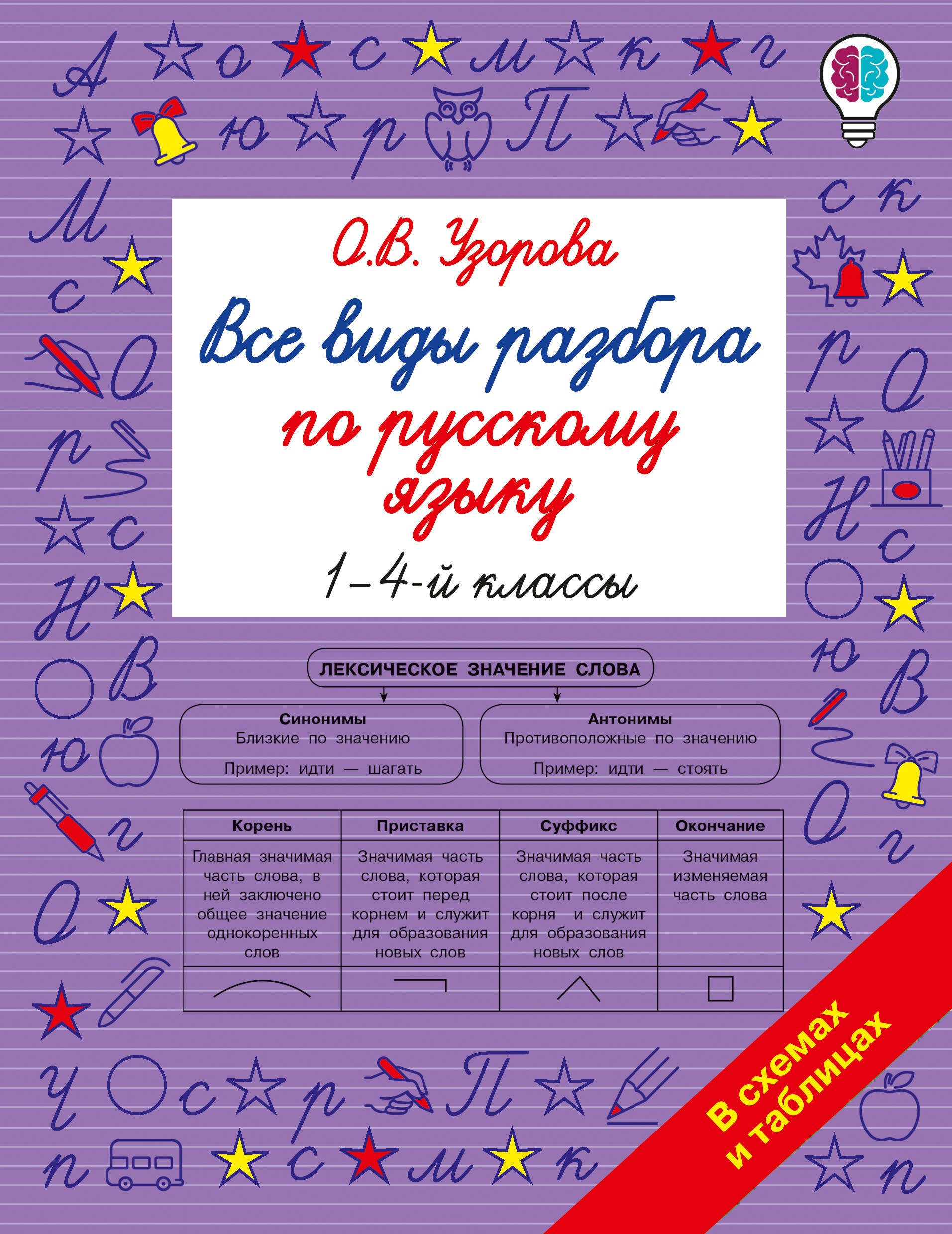 Ольга Васильевна Узорова Все виды разбора по русскому языку. 1-4 классы