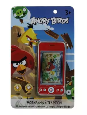 1TOY/Вантой, Angry Birds/Энгри бёрдз моб.тел. типа айфон стилус звук 13,5*22см в блистере — 311380 — 1