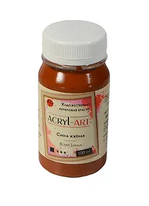 Краска акриловая "Акрил-Арт" сиена жжёная,100мл,банка, Таир