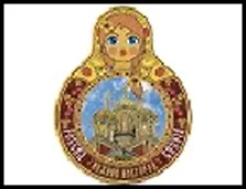 ГС магнит матрешка полимер Нижний Новгород Церковь Собора Пресвятой Богородицы 16*10 см 453823, шт