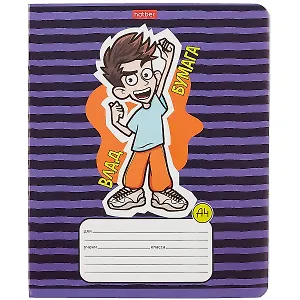 Тетрадь в линейку "Влад А4", 12 листов, в ассортименте