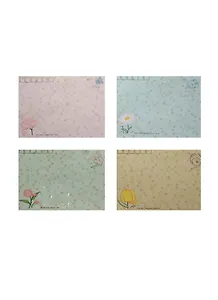 Набор конвертов Пастельные с цветком (1056555) (10шт.) (микс) (10х7,5см) (упаковка)