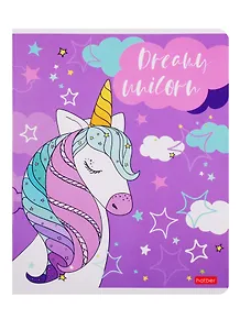 Тетрадь в клетку Hatber, "Улыбнись!", 12 листов, в ассортименте