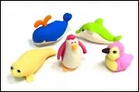 Ластик Дельфины пингвины (002313) 2331575