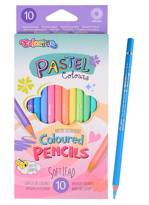 Карандаши цветные Colorino, Pastel, 10 цветов 261265 — 1