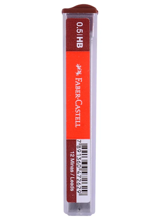 Грифели для механических карандашей Faber-Castell "Polymer", 12шт., 0,5мм, HB 255897 — 3