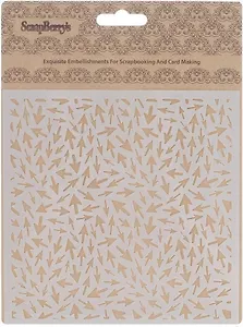 Трафарет Стрелочки (15,2*15,2см) (толщина 0,15мм) (SCB53100011) (ScrapBerry`s) (упаковка)