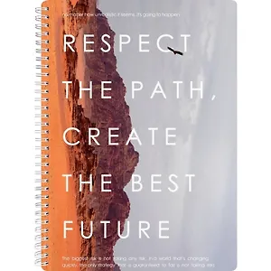 Тетрадь А4 96л кл. "Freedom", долина, карт.обл., микротекстурирование, ламинация, спираль