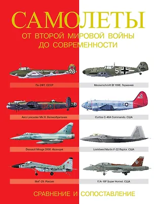 Книга СравнительныйАтлас Самолеты. От Второй мировой войны до современности. Сравнение и сопоставление (Мартин Догерти)