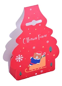 Конфеты С Новым годом Елочка (Мишка на санках)