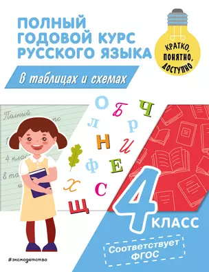 Полный годовой курс русского языка в таблицах и схемах: 4 класс — 3005623 — 1