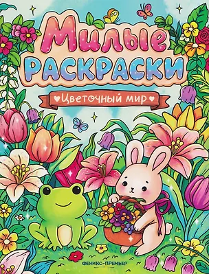 Книга Цветочный мир: книжка-раскраска ()