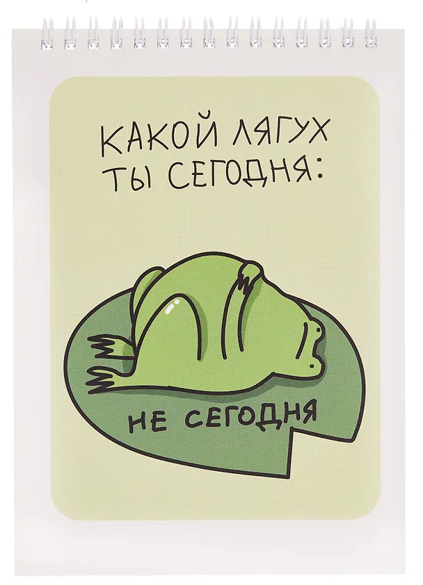 Блокнот А5 60 листов "Какой лягух ты сегодня?" спираль 3083785 — 1