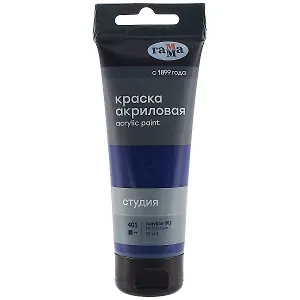 Краска акриловая художественная "Студия" 75мл, голубая фц, Гамма