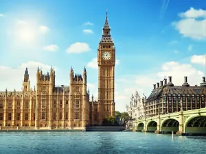 Набор д/творчества Рыжий кот Холст с красками Палитра 40х50 см (20 цв.) Биг Бен в солнечный день ХК-5852