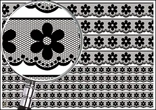 Скраб-карта Крупный цветок на кружеве № 2 А4 (sck2111) 2342813