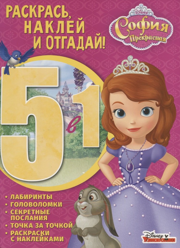 

София Прекрасная. РНО5-1 № 1702. Раскрась, наклей и отгадай 5 в 1