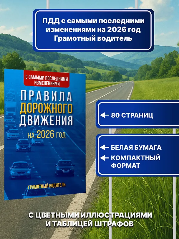 Книга Правила дорожного движения с самыми последними изменениями на 2026 год. Грамотный водитель () — 4