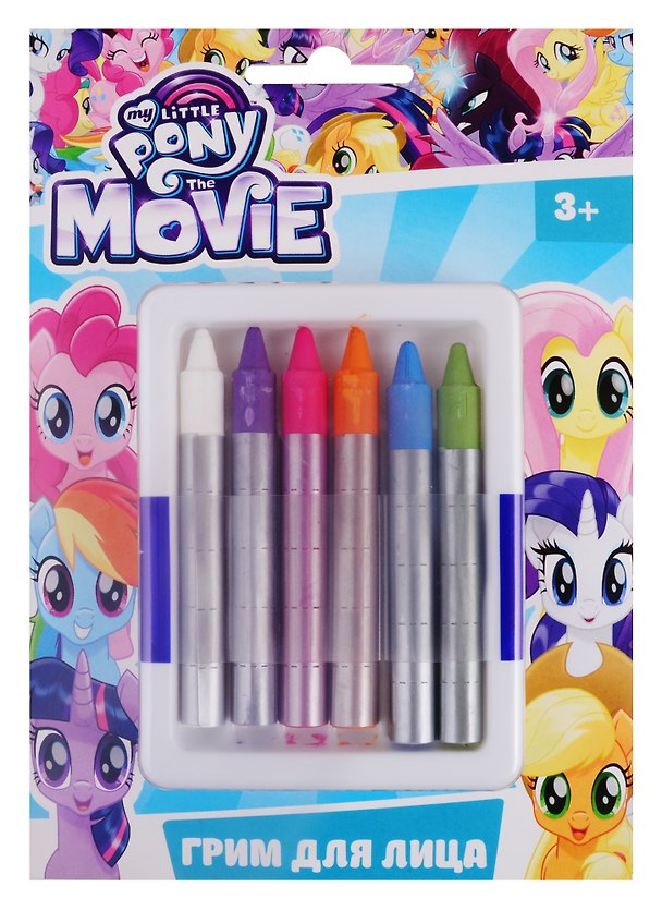 Карандаши гримировальные цветные My Little Pony (6 тон.) (88794) (3+) (коробка) (упаковка) 2794618 — 1