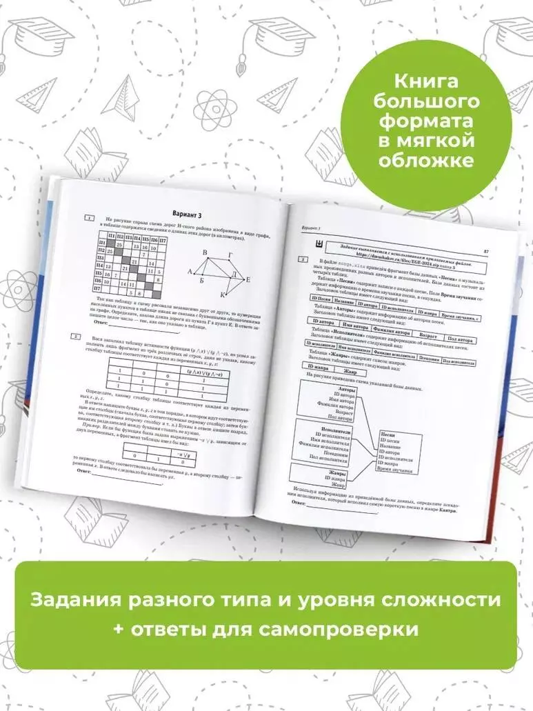 ЕГЭ-2024. Информатика. 10 тренировочных вариантов экзаменационных работ для  подготовки к единому государственному экзамену (Денис Ушаков) - купить  книгу с доставкой в интернет-магазине «Читай-город». ISBN: 978-5-17-156755-2