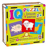 IQ Пазл деревянный "Домашние животные" 2960010 — 1