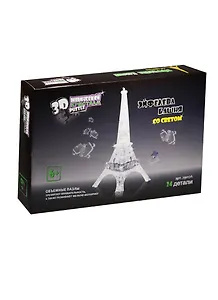 3D Crystal Puzzle  Эйфелева башня со светом (24 детали) (29017A)