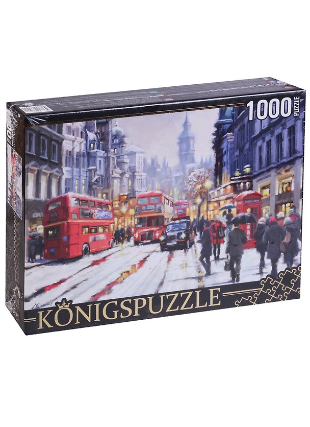 Пазл Königspuzzle 1000 эл.68,5*48,5см. Заснеженный Лондон АЛК1000-6491 2640672 — 1