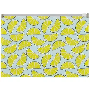 Папка на молнии А5 "Лимоны" пластик