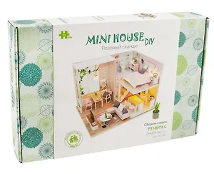 Сборная модель Румбокс "MiniHouse. Розовый сканди"