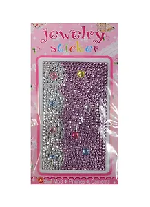 Набор д/творчества Стразы литые для телефона на картонке Jewelry sticker (1461-1/27) (сиреневые)