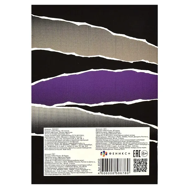 Записная книжка «Взгляд» А6, 40 листов, Феникс+ 3009797 — 9