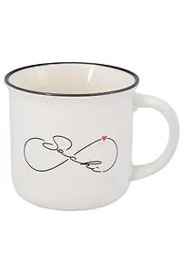 Кружка матовая прямая Бесконечность (фарфор) (350мл) (Сочи) (065-8-135-D3)