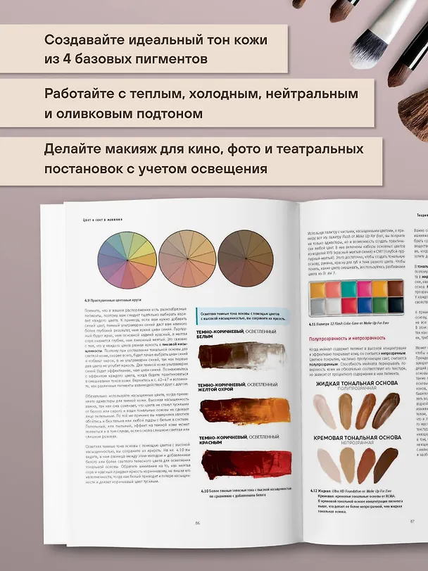 Книга Цвет и свет в макияже. Профессиональное руководство по колористике и спецэффектам для визажистов (Кейти Миддлтон) — 9
