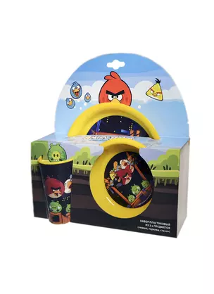 ANGRY BIRDS Набор пластик.из 3-х пр.желт.Ночь — 2393509 — 1