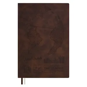 Ежедневник недатированный "Тиволи" Финансовое планирование, А5, 160 листов, коричневый