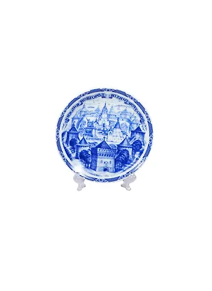 Тарелка фарфор синий рисунок D10 Нижний Новгород (27951) (10-7-76) 2415693