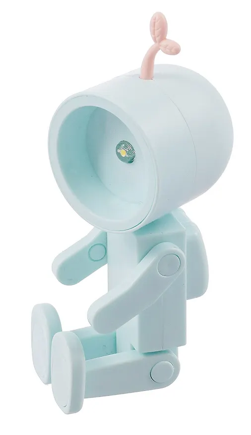 Мини-лампа LED Робот (мятная) (пластик) (10х4) (12-LIGHT-533) 3127313 — 5