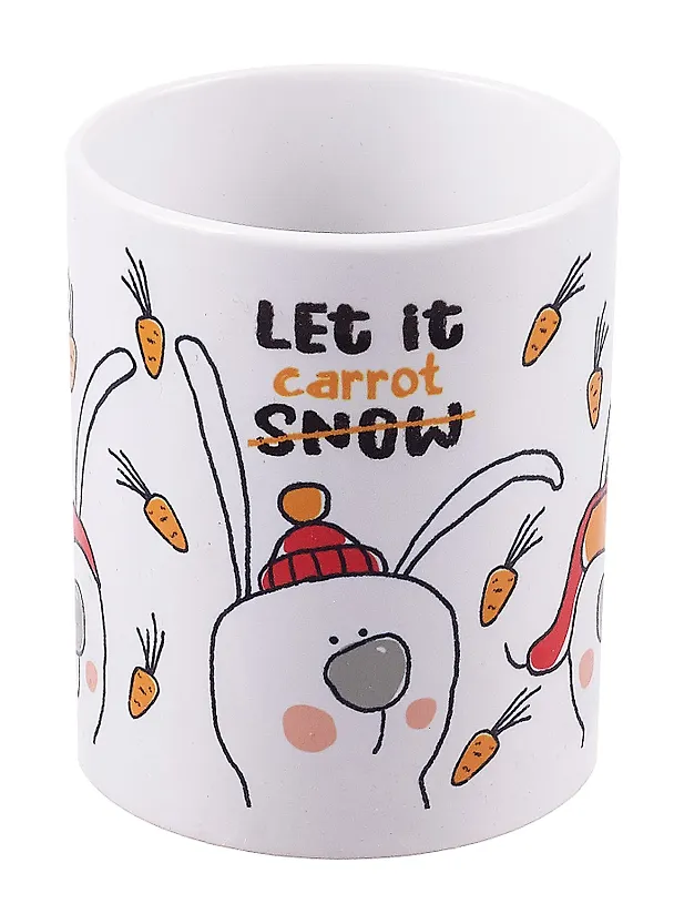 Кружка Символ года Зайцы Let it carrot (керамика) (330мл) (коробка) (K2022-67) 2936598 — 3