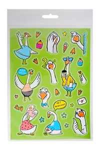 Набор наклеек для детей. Серия "Мемы".  Гусь