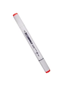 Маркер двухсторонний Ярко красный, спирт.основа, цв.R122, Sketchmarker