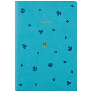 Еженедельник недатированный «Be lucky!», лазурный, 136 листов, А5