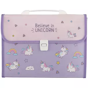 Портфель «Unicorn pattern», А4, 12 отделений — 250910 — 1