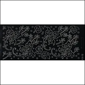 Контурные наклейки Листья и соцветья (190913) (лист) (черн.) (10х23см)