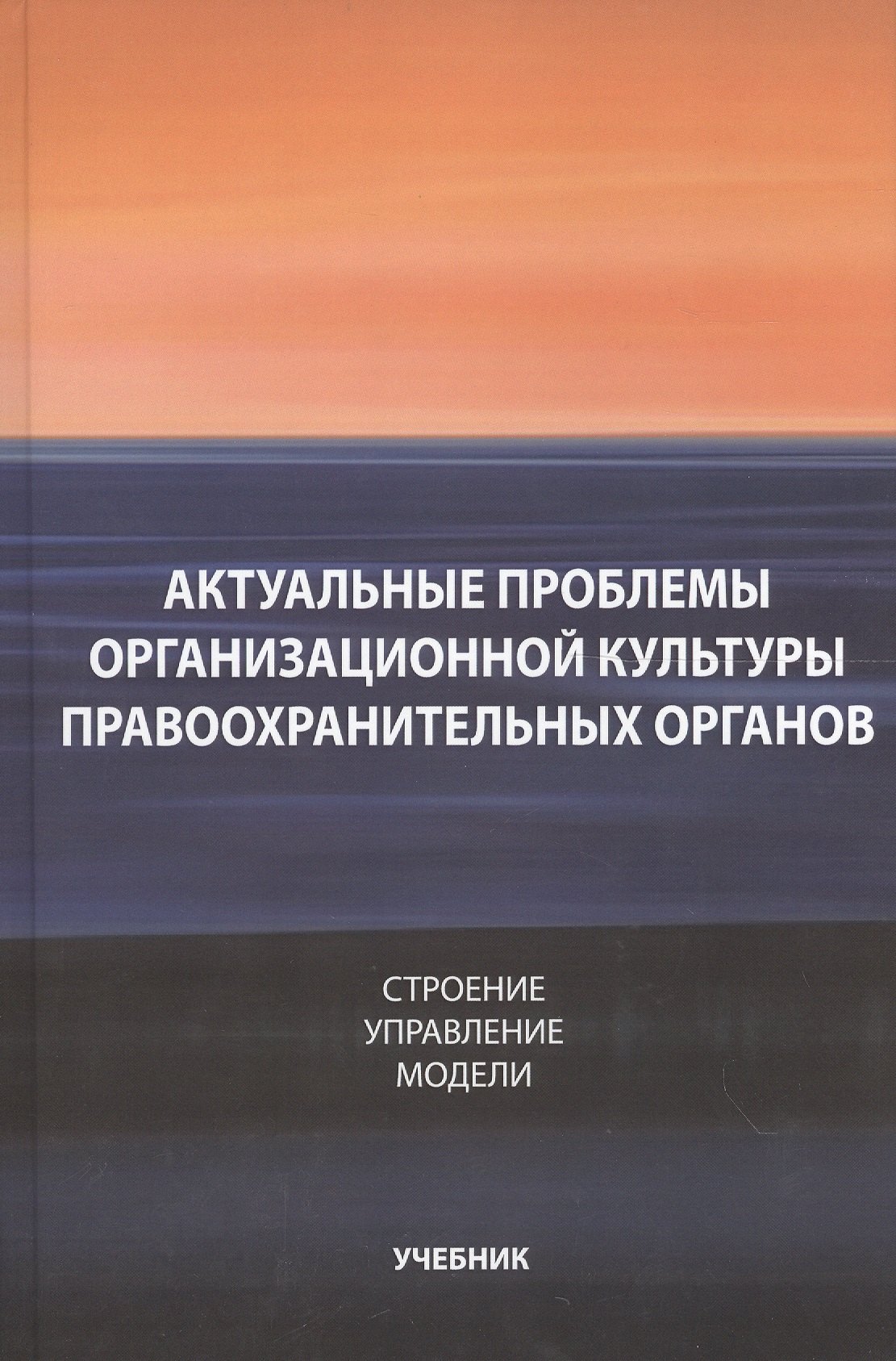 

Актуальные проблемы организационной культуры правоохранительных органов. Строение. Управление. Модели