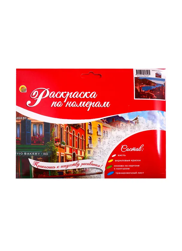 Набор ТМ Рыжий Кот Раскраска на картоне A4 Вид с крепости (Арт. Р-2356) 2808867 — 2