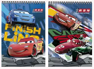 Блокнот 40л 75*110 кл. "Cars" спираль, полн.УФлак, ассорти, Disney — 228104 — 1