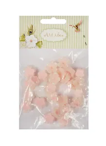 Цветок пятилистник (A120) в пакете по 25 шт,  розовый (11-08631-29)