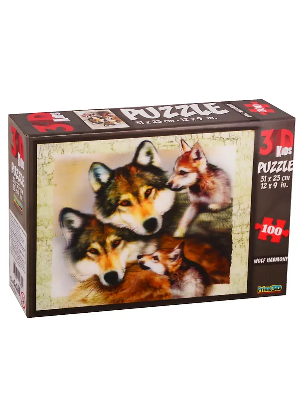Пазл 3D Prime 3D 100 элементов Гармония (Wolf Harmony) 2754276 — 1