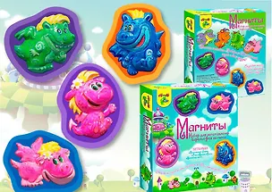 Набор для изгот. барельефов из гипса Магниты (83689) (Hobby Kit) 2293064